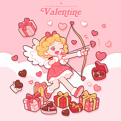 모양 캐릭터 감정 데이이벤트 학용품 디저트 표정 사람 이벤트 파일형식 벡터 발렌타인데이 사랑 어린이 날개 활 하트 선물 초콜릿 축제 기념일 장식 미소 행복 파스텔 일러캐릭터 일러스트 AI파일