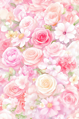 JPG 식물 계절 꽃 분홍색 백그라운드 잎 일러스트 자연 생명 국화 장식 장미 봄 배열 꽃집 원예 화사함 조화 만개 뷰티풀 색감 테마 국내일러스트 AI일러스트 AI콘텐츠 컬러 컨셉 취미 상점 생태계 파일형식