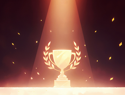 JPG 기념일 스포츠 상징 일러스트 성공 조명 이벤트 여러명 장식 빛 경쟁 공간 기쁨 금색 축하 우승 트로피 스포트라이트 시상 시상식 연말 국내일러스트 AI일러스트 AI콘텐츠 감정 컬러 다수 컨셉 사람 최고 상_우승 파일형식