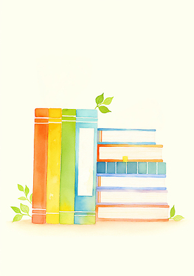 JPG 나무 디자인 교육 예술 컬러 백그라운드 잎 일러스트 자연 수채화 책 학습 사무실 독서 공간 교양 스케치 문서 일렬 창의성 국내일러스트 AI일러스트 AI콘텐츠 식물 비즈니스 미술 생태계 파일형식