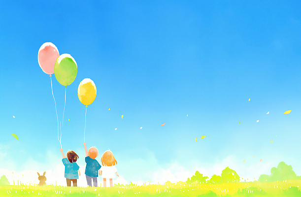 JPG 어린이 컬러 일러스트 가족 자연 놀이 하늘 바람 웃음 초원 친구 소풍 봄 자유 추억 놀이터 즐거움 일과 풍선 오후 국내일러스트 AI일러스트 AI콘텐츠 자연요소 계절 감정 컨셉 관계 날씨 표정 사람 야외활동 생태계 파일형식