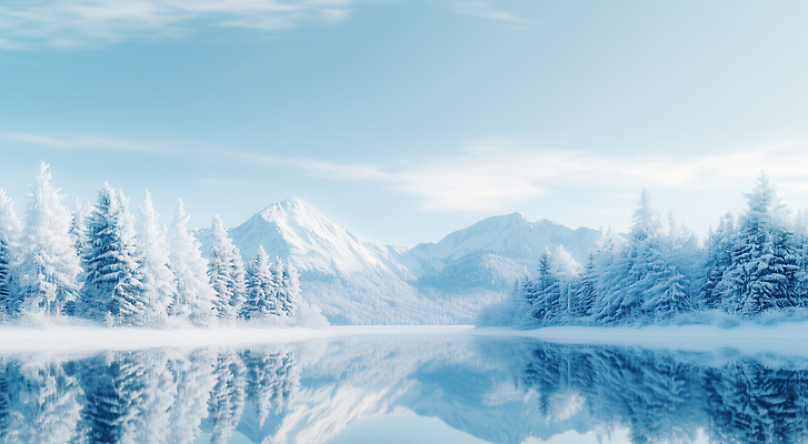 JPG 나무 편집이미지 호수 겨울 자연 하늘 산 풍경 반사 평화 고요 차가움 숲 설산 편집실사 AI포토 AI콘텐츠 식물 계절 컨셉 CG 생태계 파일형식