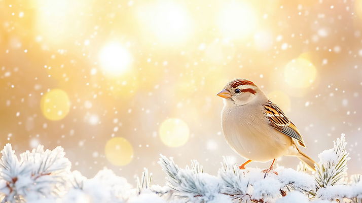 JPG 나무 동물 편집이미지 겨울 자연 조류 생물 빛 참새 이미지편집 AI컴퓨터그래픽 AI콘텐츠 식물 계절 생태계 파일형식