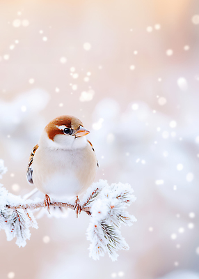 JPG 나무 동물 편집이미지 겨울 자연 조류 환경 숲 참새 새장 철새 겨울풍경 이미지편집 AI컴퓨터그래픽 AI콘텐츠 식물 계절 풍경 생태계 케이지 파일형식