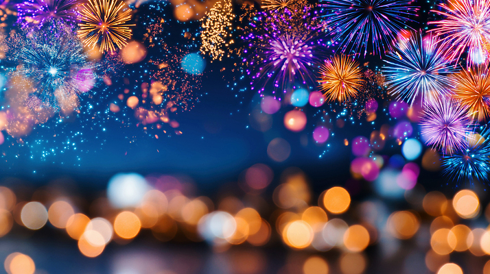 편집이미지 감정 다수 컨셉 놀이 하늘 사람 야간 파일형식 풍경_경치 불꽃놀이 밤하늘 도시 컬러 조명 축제 기쁨 여러명 즐거움 풍경 폭발 이벤트 축하 JPG 야경 폭죽 연말 이미지편집