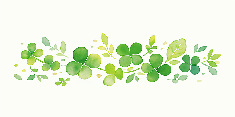 JPG 자연요소 모양 식물 디자인 화초 백그라운드 잎 일러스트 자연 생명 나뭇잎 그래픽 초록색 여름 봄 네잎클로버 클로버 크기 배열 국내일러스트 AI일러스트 AI콘텐츠 계절 컬러 생태계 파일형식