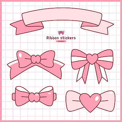 모양 컬러 곤충 무늬 사람 사무용품 오브젝트 파일형식 벡터 리본 스티커 분홍색 디자인 하트 장식 격자 테두리 그림 표현 퀼트 선물 문구용품 다이어리 나비 아기 패턴 국내일러스트 일러스트 AI파일