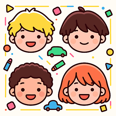 감정 육상교통 학용품 표정 사람 신체부위 파일형식 벡터 얼굴 웃음 백그라운드 자동차 색연필 도형 컬러 어린이 캐릭터 즐거움 디자인 그림 표현 상상력 국내일러스트 일러스트 AI파일