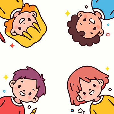 감정 관계 학용품 표정 사람 머리 파일형식 벡터 어린이 머리카락 색연필 웃음 놀이 그림 캐릭터 친구 즐거움 컬러 모션 창의력 상상 디자인 표현 생활 국내일러스트 일러스트 AI파일