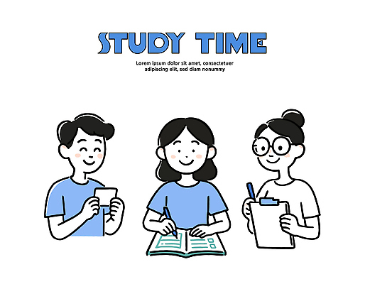 교육 컨셉 관계 문구용품 말하기 학습 사무용품 파일형식 벡터 학생 시간 그룹 공책 책 강의 작업 정보 교양 메모지 친구 대화 기록 문자 교과목 계획 집중 국내일러스트 일러스트 AI파일 스터디