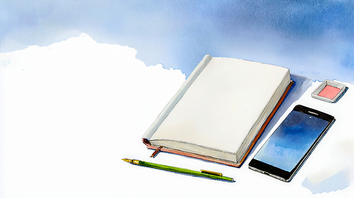 JPG 하늘색 백그라운드 생각 일러스트 탁자 일상 스마트폰 학습 연필 사무용품 공책 공간 도구 기록 메모지 작업 쓰는 계획 준비 지우개 정리 국내일러스트 AI일러스트 AI콘텐츠 교육 가구 컨셉 문구용품 학용품 라이프 파란색 핸드폰 스마트기기 필기구 파일형식