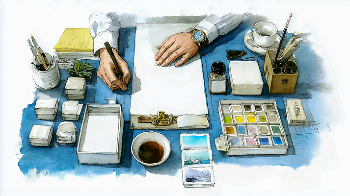 JPG 식물 손 종이 커피 예술 컬러 일러스트 사무실 펜 물감 도구 기록 작업 스케치 작가 집중 책상 준비 그림 문서 창작 국내일러스트 AI일러스트 AI콘텐츠 직업 음료 가구 컨셉 비즈니스 미술 신체부위 필기구 미술도구 파일형식