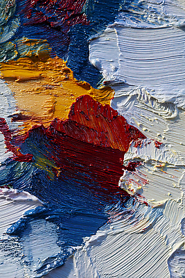 JPG 예술 컬러 일러스트 표면 기술 회화 빨간색 파란색 노란색 스크린 물감 흰색 표현 혼합 질감 유화 국내일러스트 AI일러스트 AI콘텐츠 말하기 미술 미술도구 파일형식