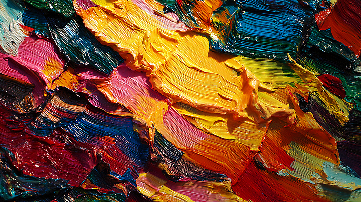 JPG 예술 컬러 일러스트 재료 페인팅 물감 도구 표현 작업 혼합 그림 질감 유화 창작 국내일러스트 AI일러스트 AI콘텐츠 미술 미술도구 파일형식