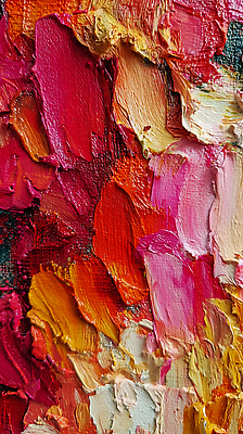 JPG 예술 분홍색 컬러 일러스트 페인팅 빨간색 주황색 표현 그림 질감 작품 조화 색감 유화 창작 국내일러스트 AI일러스트 AI콘텐츠 미술 파일형식