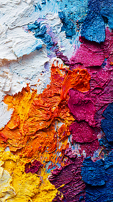 JPG 예술 컬러 일러스트 미술 페인트 표현 붓 작업 팔레트 혼합 질감 캔버스 유화 창작 국내일러스트 AI일러스트 AI콘텐츠 문화예술 파일형식