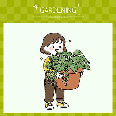 식물 여자 감정 어린이 컬러 사람 취미 건물 라이프 생태계 파일형식 벡터 정원 소녀 화분 기쁨 밝은색 자연 가꾸기 초록색 환경 성장 주택 반려식물 행복 일상 사랑 국내일러스트 일러스트 AI파일 원예