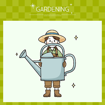 식물 직업 남자 산업 어린이 농업 모션 사람 취미 신체부위 생태계 파일형식 벡터 정원 가꾸기 물뿌리개 잔디 소년 농사 물주기 손 도구 환경 자연 관리 정원사 채소 꽃 흙 국내일러스트 일러스트 AI파일 원예