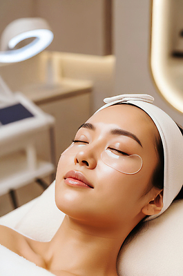 JPG 편집이미지 여자 뷰티 미용실 서비스 피부관리 스킨케어 시술 눈가 전문 피부건강 편집실사 AI인물포토 AI콘텐츠 건강 사람 뷰티샵 CG 파일형식 AI포토