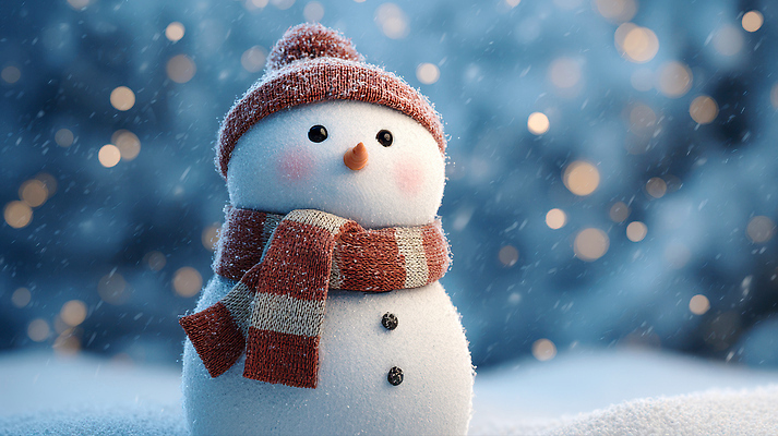 JPG 나무 편집이미지 감정 백그라운드 크리스마스 겨울 눈사람 웃음 장식 빛 스카프 눈송이 장면 이미지편집 AI컴퓨터그래픽 AI콘텐츠 식물 계절 기념일 눈_날씨 표정 목도리 파일형식