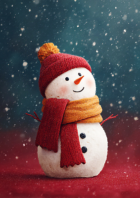 JPG 편집이미지 공원 감정 겨울 가족 눈사람 날씨 웃음 장식 빨간색 주황색 스카프 겨울풍경 눈덮임 이미지편집 AI컴퓨터그래픽 AI콘텐츠 계절 공공시설 컬러 컨셉 관계 표정 풍경 목도리 파일형식