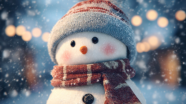 JPG 편집이미지 공원 인형 백그라운드 크리스마스 겨울 날씨 조명 장식 스카프 눈송이 장면 눈덩이 이미지편집 AI컴퓨터그래픽 AI콘텐츠 계절 공공시설 기념일 눈_날씨 목도리 파일형식