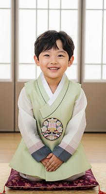 JPG 편집이미지 명절 행복 문화 어린이 컬러 포즈 창문 가족 새해 실내 표정 웃음 앉기 소년 설날 전통의상 한복 찍기 편집실사 AI인물포토 AI콘텐츠 한국전통 전통 기념일 남자 감정 관계 모션 사람 내부 CG 파일형식 AI포토