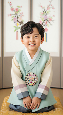 JPG 편집이미지 한국문화 전통 옷 명절 기념일 행복 어린이 백그라운드 패턴 가족 조명 새해 웃음 이벤트 장식 설날 한복 기념사진 편집실사 AI인물포토 AI콘텐츠 동양문화 한국전통 감정 무늬 관계 한국 표정 사람 전통의상 CG 파일형식 AI포토