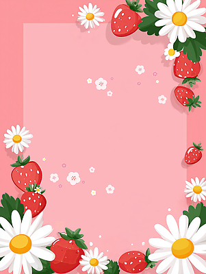 식물 계절 컬러 과일 미술 맛 생태계 파일형식 AI콘텐츠 딸기 꽃 장식 디자인 백그라운드 여름 그래픽 분홍색 자연 프레임 작품 신선 달콤 그림 생명 감각 JPG AI일러스트 일러스트