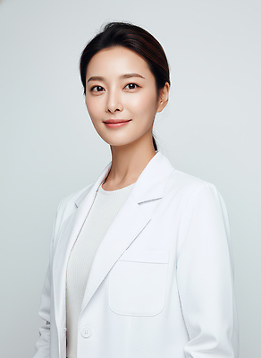 JPG 편집이미지 직업 여자 백그라운드 의학 건강 웃음 치료 진료 환자 의사 흰색 의사가운 자신감 전문 의료성형뷰티 편집실사 AI인물포토 AI콘텐츠 감정 컬러 표정 사람 의료진 가운 CG 파일형식 AI포토