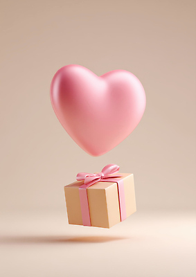 JPG 편집이미지 디자인 기념일 컬러 백그라운드 선물 사랑 이벤트 공중 장식 선물상자 파티 하트 축하 생일 오브젝트 풍선 이미지편집 AI컴퓨터그래픽 AI콘텐츠 모양 감정 컨셉 상자 파일형식