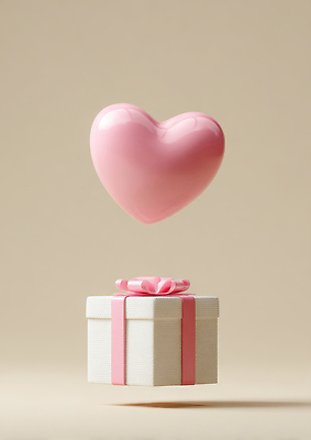 JPG 모양 편집이미지 디자인 기념일 리본 컬러 선물 사랑 이벤트 장식 선물상자 상자 하트 축하 생일 풍선 이미지편집 AI컴퓨터그래픽 AI콘텐츠 감정 컨셉 파일형식