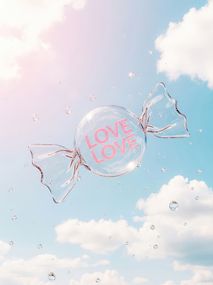 JPG 모양 구름 편집이미지 문자 백그라운드 모션 하늘 사탕 사랑 이벤트 파란색 단어 흰색 물방울 투명 이미지 이미지편집 AI컴퓨터그래픽 AI콘텐츠 자연요소 감정 컬러 디저트 파일형식