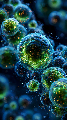 JPG 편집이미지 과학 세포 실험 환경 관찰 구출 확대 생물학 원자 이미지 미생물 박테리아 분자구조 이미지편집 AI컴퓨터그래픽 AI콘텐츠 교육 의학 모션 생물 도움 파일형식