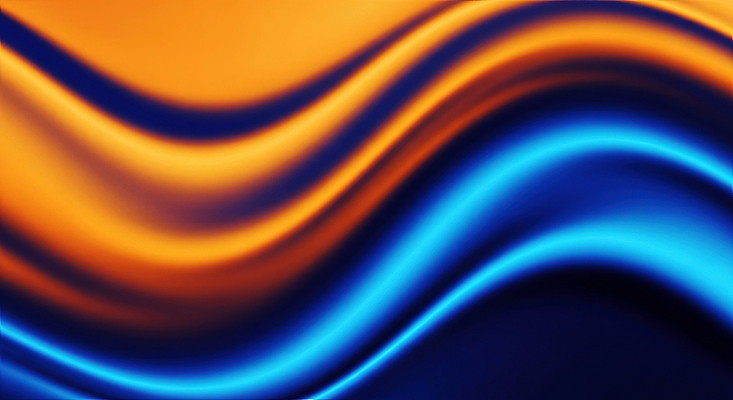 JPG 모양 편집이미지 디자인 물결 예술 컬러 백그라운드 패턴 곡선 추상 그래픽 파란색 주황색 흐름 웨이브 전환 이미지편집 AI컴퓨터그래픽 AI콘텐츠 선 컨셉 무늬 파일형식