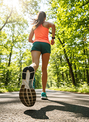 JPG 나무 편집이미지 여자 길 신발 모션 자연 아침 건강 운동복 조깅 운동 햇빛 거울 숲 역동적 편집실사 AI포토 AI콘텐츠 주간 식물 옷 컨셉 사람 태양 CG 생태계 파일형식