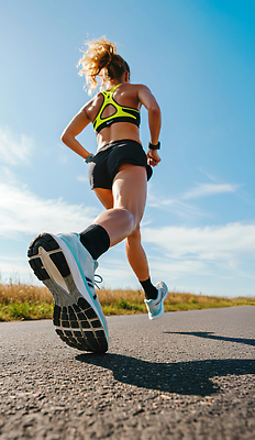 JPG 편집이미지 여자 도로 모션 하늘 아침 건강 풍경 초원 일상 달리기 조깅 운동 자유 통제 속도 역동적 편집실사 AI포토 AI콘텐츠 주간 길 컨셉 교통시설 사람 라이프 CG 파일형식