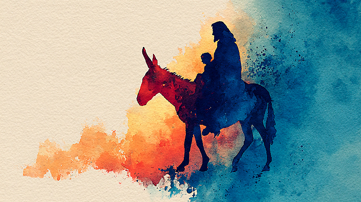 JPG 동물 캐릭터 남자 어린이 컬러 여행 백그라운드 일러스트 자연 조명 풍경 걷기 물감 예수 승차 저녁 만화 그림 산길 당나귀 국내일러스트 AI일러스트 AI콘텐츠 길 모션 사람 미술도구 말_동물 신_종교 야간 생태계 파일형식