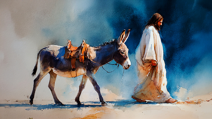 JPG 동물 길 여행 백그라운드 이동 일러스트 자연 하늘 거리 이야기 사람 풍경 걷기 성경 예수 명상 그림 조용 당나귀 성격 국내일러스트 AI일러스트 AI콘텐츠 컨셉 종교용품 모션 말_동물 신_종교 생태계 파일형식