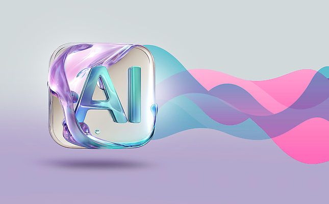 편집이미지 컬러 전자제품 파일형식 AI_인공지능 심볼 물결 백그라운드 파란색 보라색 디자인 오브젝트 그래픽 기술 디지털 예술 창작 컴퓨터 PSD 이미지편집