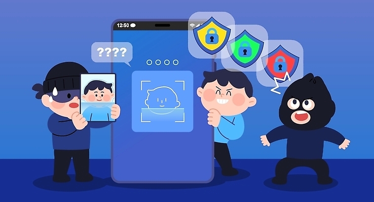 컨셉 말하기 안전 핸드폰 스마트기기 정보 파일형식 벡터 유출 보안 스마트폰 캐릭터 해결 문제 단계 대화 의견 도전 스크린 모션 기술 이슈 보호 자료 통신 의문 일러스트 국내일러스트 AI파일 정보유출 범죄 개인정보