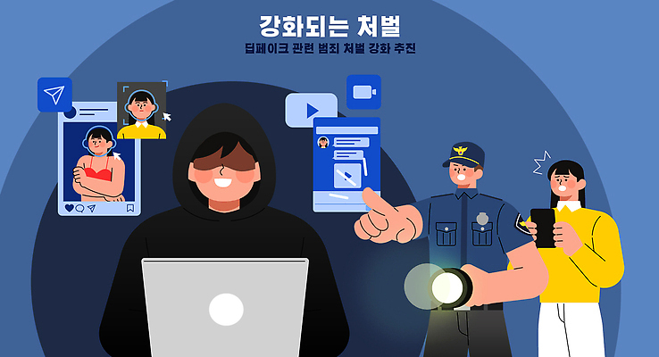 직업 다수 기술 사람 범죄 범죄인 예방 파일형식 벡터 사이버범죄 경찰 단속 여러명 소셜미디어 범죄예방 인터넷 신고 모션 과학기술 피의자 사건 안전 커뮤니케이션 자료 일러스트 국내일러스트 AI파일 강화 체벌 법
