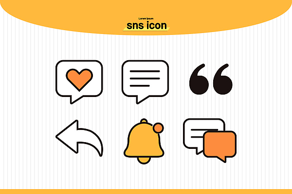 아이콘 문자 컨셉 교통시설 말하기 파일형식 벡터 소셜미디어 대화 메시지 좋음 알림 디자인 기호 심볼 사용자 플랫폼 소통 네트워크 정보 컬러 2D아이콘 AI파일 소셜네트워크