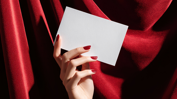 JPG 편집이미지 손 디자인 여자 패션 예술 백그라운드 빨간색 촬영 커튼 카드 메시지 손톱 비밀 오브젝트 엽서 카피스페이스 편집실사 AI인물포토 AI콘텐츠 컬러 컨셉 사람 신체부위 공백 편지 CG 파일형식 AI포토