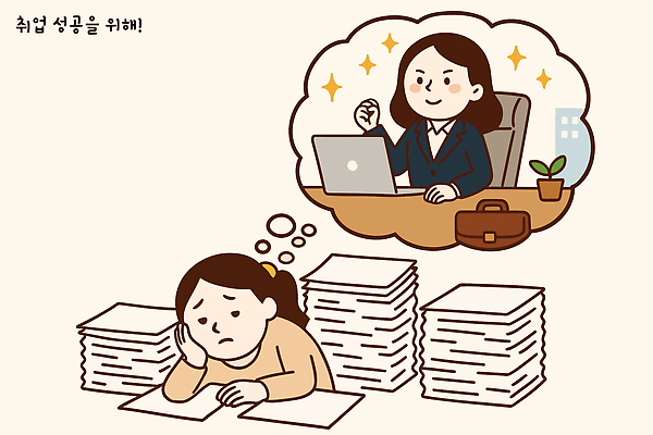 직업 여자 일러스트 성공 협력 스트레스 직장 학습 꿈 구직 작업 목표 불안 고민 준비 문서 노력 보람 자기계발 국내일러스트 AI파일 교육 감정 컨셉 회사 사람 파일형식 벡터