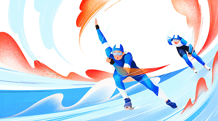 자연요소 스포츠 올림픽 컨셉 스포츠시설 날씨 운동선수 건강 스케이팅 연도 파일형식 빙상 스피드스케이팅 얼음 경쟁 바람 운동 연습 협력 경기 속도 아이스스케이트 스타일 힘 경기장 스케이터 일러스트 국내일러스트 PSD 2026년 국가대표 동계올림픽