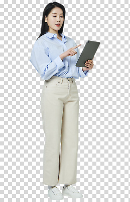 편집이미지 여자 모션 기술 실내 서기 태블릿 스크린 정보 가리킴 편안함 확인 PNG 상호작용 사람 손짓 내부 전자제품 스마트기기 감각 파일형식