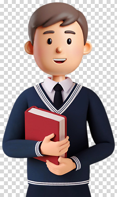 편집이미지 캐릭터 학생 손 교육 교복 남학생 가방 학교 청소년 웃음 소년 책 학습 독서 PNG 잡화 옷 남자 어린이 표정 사람 신체부위 파일형식