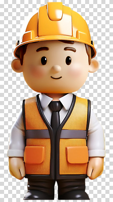 편집이미지 직업 캐릭터 남자 건축 어린이 인형 표정 미소 안전 장식 장난감 조끼 안전모 PNG 작업자 사람 외투 헬멧 안전장비 파일형식