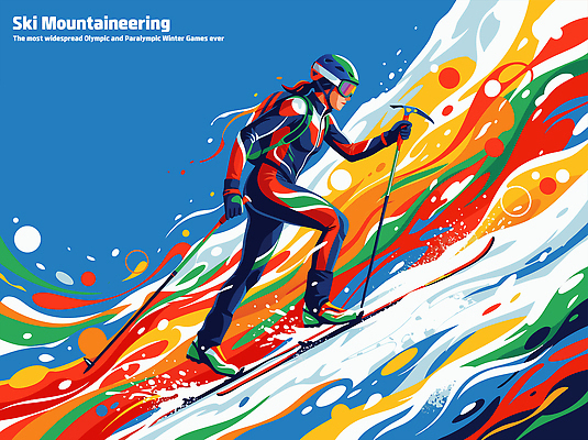 옷 스포츠 올림픽 컨셉 스키 겨울스포츠 생태계 파일형식 벡터 산악등반 패럴림픽 운동선수 모션 스키타기 산 백그라운드 컬러 스키복 포즈 자연 경기 경쟁 스키장 기술 국내일러스트 일러스트 AI파일 동계올림픽 역동적